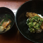 馳走　ヒフミ - 鱚の天婦羅丼・アラ汁