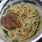 麺や而今 - 煮干しの極清湯-和え玉-XO醤(2015/5)