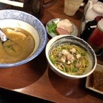 麺や而今 - 煮干しの極清湯-和え玉(2015/5)