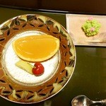 つる幸 - 【清見オレンジのゼリー、キウイ、ブラックチェリー、和菓子】◎2015/5