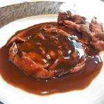 シュマン - 仏シャラン産クロワゼ鴨も3皿サーヴィス　胸肉のロースト　サルミソース