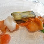 シュマン - 茄子とホワイトアスパラのテリーヌ