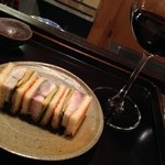 祇園ろはん - 鯖サンドと赤ワイン　　2015.05.14