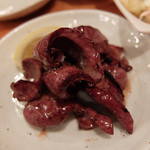 ハツ皮の醤油焼き