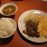 グリルニューハマヤ - 焼肉定食（ダブダブ）