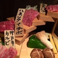 焼肉 にくなべ屋 神戸びいどろ 北野坂店 - 特選神戸牛セット