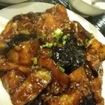 中国飯店楽宴 - ナスとひき肉の甘味噌炒め