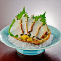 活蝦夷あわび刺し