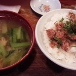 ミー太郎 - 〆ご飯と味噌汁