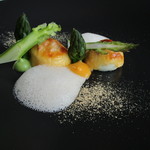 モダンフレンチ 「コラージュ」 - 白鱚に雲丹の黄身焼き