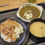 松屋 - 料理写真:ほうれん草とカッテージチーズのカレギュウ 1050円
