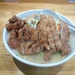 麺工房マルオ - 2015年3月　塩タンメン＋ロース　680＋300円