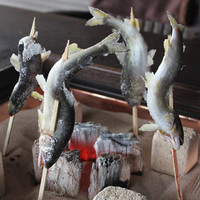 川魚の塩焼き