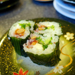 すし丸 - 料理写真:さっぱり梅ぇ高菜巻