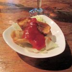 ハヤマ14 - お通し（餃子）2015.05.23