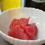 来々軒 - 2015年5月：アテは毎度のマグロ刺身