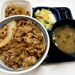 吉野家 - 料理写真:肉だく牛丼並お新香みそ汁セット
