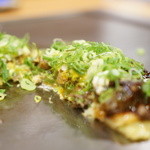 Okonomiyaki Kiji - スジ焼アップ
