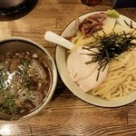 新橋 纏 - 淡麗烏賊干し塩つけ麺 大盛800円