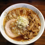 長町ラーメン - スーラーワンタン麺メンマトッピング辛味ちょい増し&Ａランチ