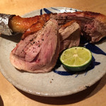 焼鳥 みずき - 地鶏もも焼き2015.5