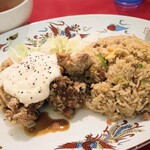 大阪王将 - 料理写真:チキン南蛮炒飯セット