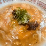 餃子の王将 - 料理写真:極王天神麺 出汁の効いた餡がたっぷり