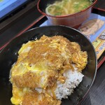資さんうどん - 料理写真:カツとじ丼とミニうどんです。