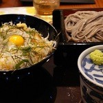 高田屋 - ３色しらす丼とごまそばセット