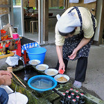 Zensaku Chaya - トコロテンに酢・醤油をかけてくれます（２０１５年５月）