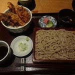 蕎庵 卯のや - 牡蠣天丼セット