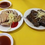 七賢鴨肉飯專賣店 - 2014.4　鴨米血、鴨肉。