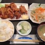居酒屋 やすまる - ランチメニューの唐揚げ定食