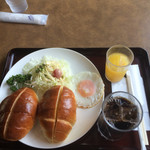 イタリアントマト - モーニング。ニコニコセット¥550。