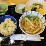 道頓堀 今井 - おにしめ季節の御飯とミニうどんのセット