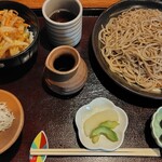 いろは - 料理写真:もりそばとミニかき揚げ丼セット　税込1,000円+大盛300円（2026.09）