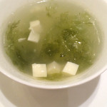 中国料理　皐花飯店 - アオサのスープ。とろみ加減が絶妙！