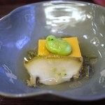 山玄茶 - 雲丹豆腐、鮑、天豆