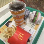 マクドナルド - ドリンク写真:マックチキンセット + 炙り醤油風 ダブル肉厚ビーフ