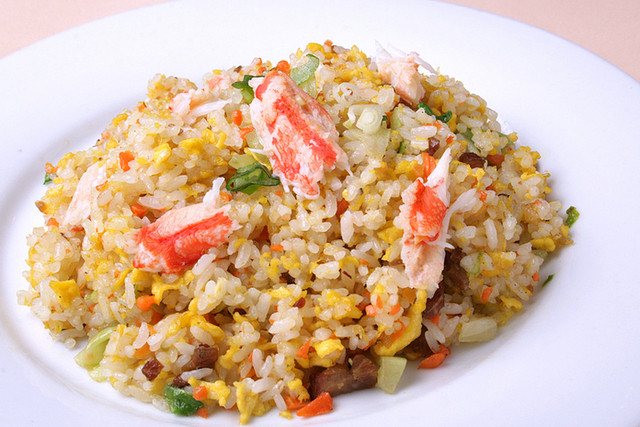 上海料理 莲 - 蟹肉炒饭-蟹肉チャーハン