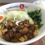 ラーメン人生JET600 - 炙り豚そば＋ごはんセット