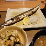 やよい軒 - 料理写真:三陸産 さんまの塩焼き定食1190円