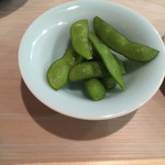 喜寿司 - お通しの枝豆