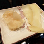 金寿司 - 201505 ガリは甘酢と塩もみの２種類