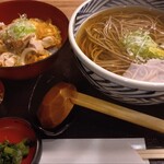 おらが蕎麦 - 料理写真:親子丼セット かけ蕎麦
