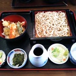 ざるそば＋ミニ天 丼＋お新香～選べるランチ～