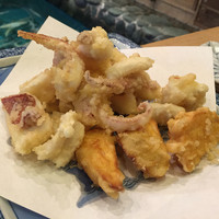 河太郎 中洲本店 - 残りは天ぷらで