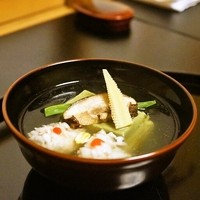 たか田八祥 - 2015.5 鱧と蓬豆腐のお椀