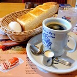 コメダ珈琲店 - 料理写真:コメダブレンド+モーニング山食バター&ゆで卵