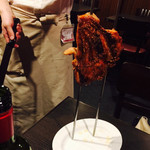 肉酒場エコヒイキ - 八海山の酔っ払い鶏